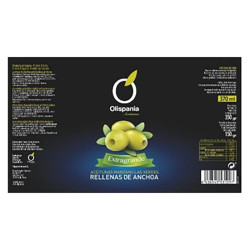 ACEITUNAS RELLENAS DE ANCHOA 160/200 LATA 350g